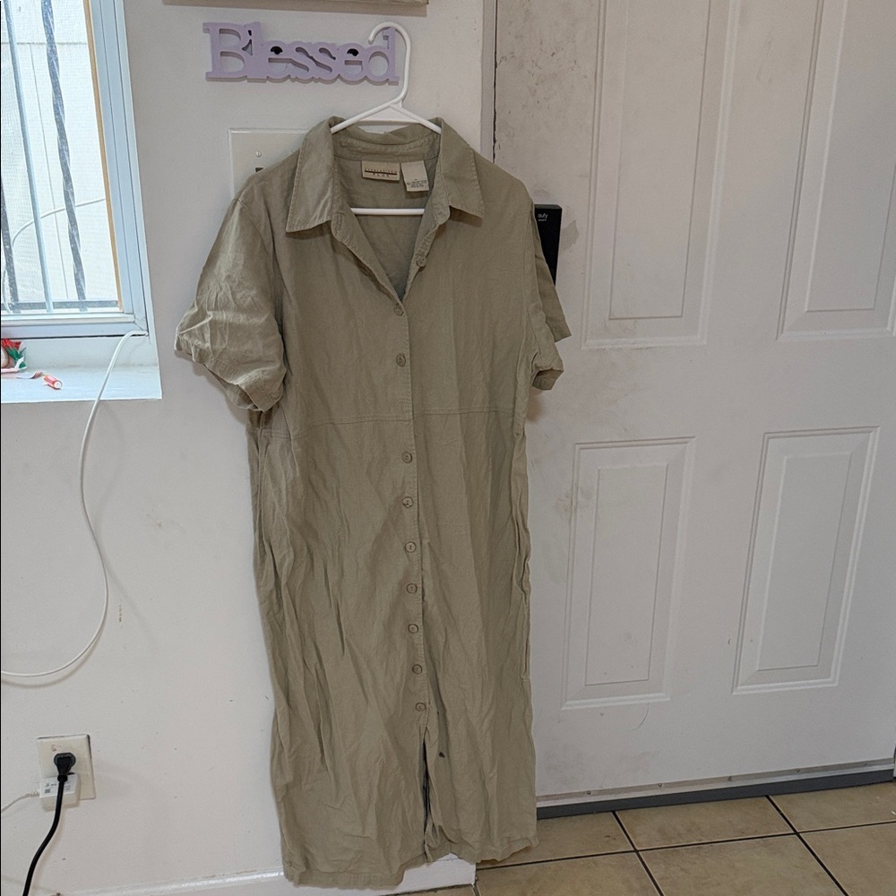 Universal Thread Khaki Long Sleeve Dress